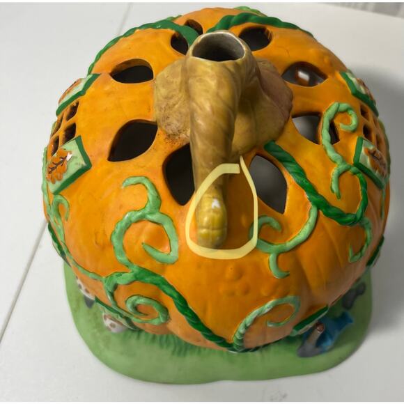 Pumpkin Patch Tealight House - Partylite Halloween Candle Holder - Picture 2 of 7